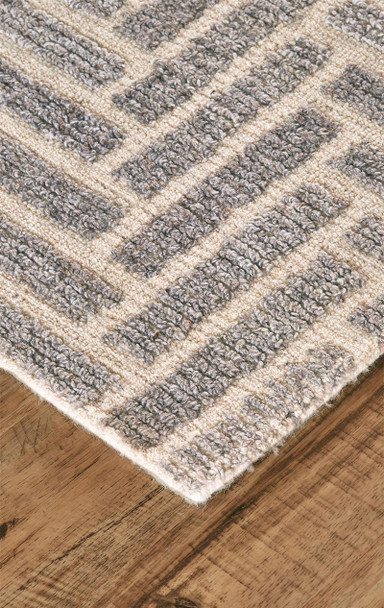 Feizy Asher 8768F Gray Ivory Rug