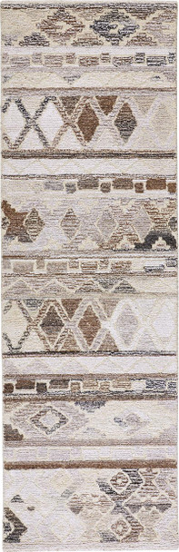Feizy Asher 8770F Ivory Brown Rug