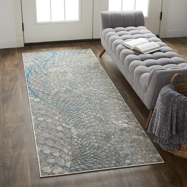 Feizy Azure 3403F Ivory Silver Rug
