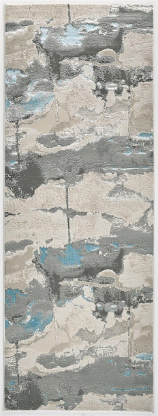 Feizy Azure 3525F Silver Teal Rug