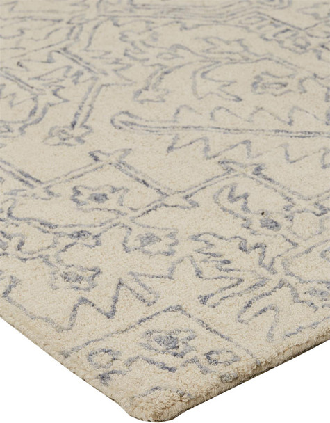 Feizy Belfort 8831F Ivory Blue Rug
