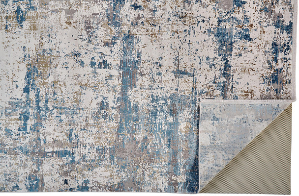 Feizy Cadiz 3891F Ivory Blue Rug