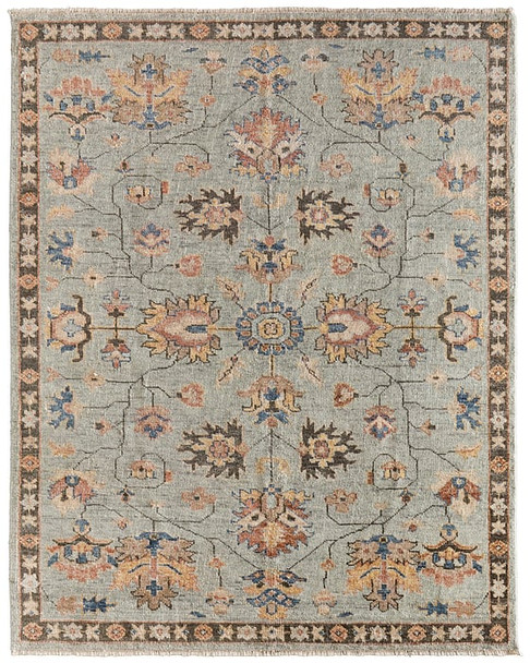 Feizy Carrington 6503F Green Gray Rug