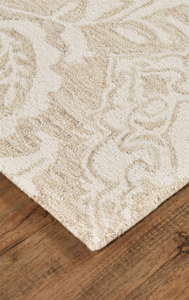 Feizy Belfort 8776F Tan Ivory Rug