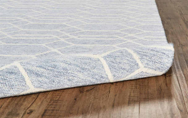 Feizy Belfort 8777F Blue Ivory Rug