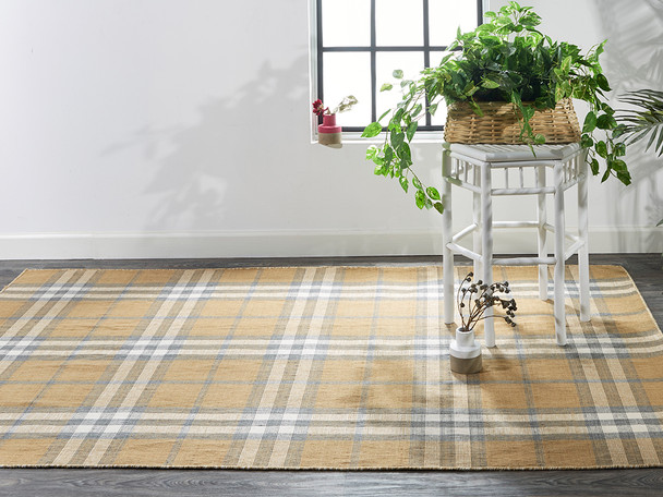 Feizy Crosby 0565F Gold Blue Rug
