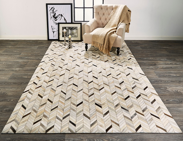 Feizy Estelle L9211 Gray Rug