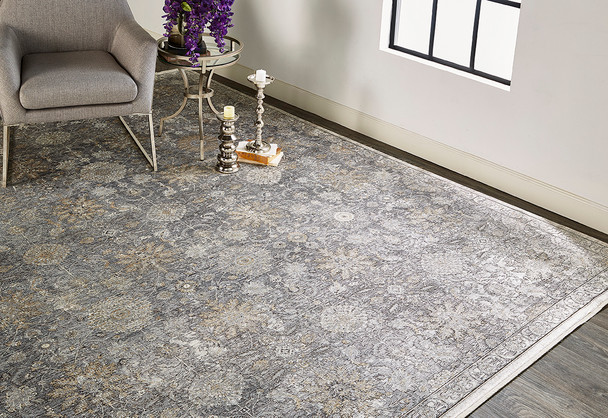 Feizy Sarrant 3965F Gray Rug