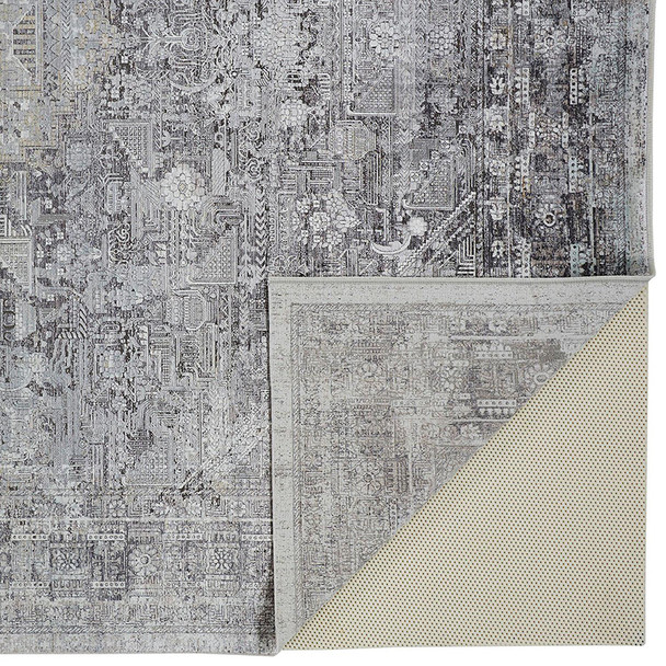 Feizy Sarrant 3966F Gray Silver Rug