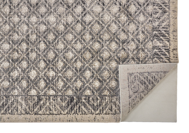 Feizy Kano 3875F Black Ivory Rug