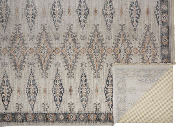 Feizy Kyra 3847F Ivory Blue Rug