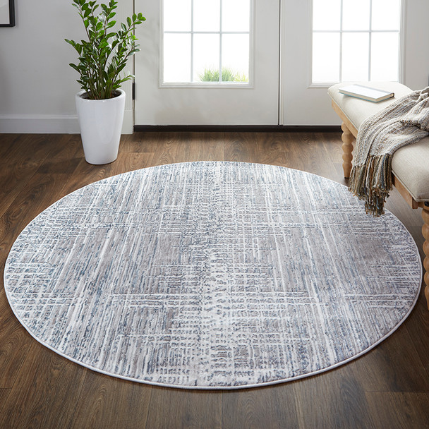 Feizy Kyra 3853F Gray Ivory Rug