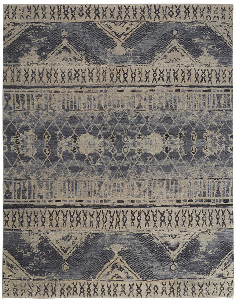 Feizy Palomar 6572F Blue Tan Rug