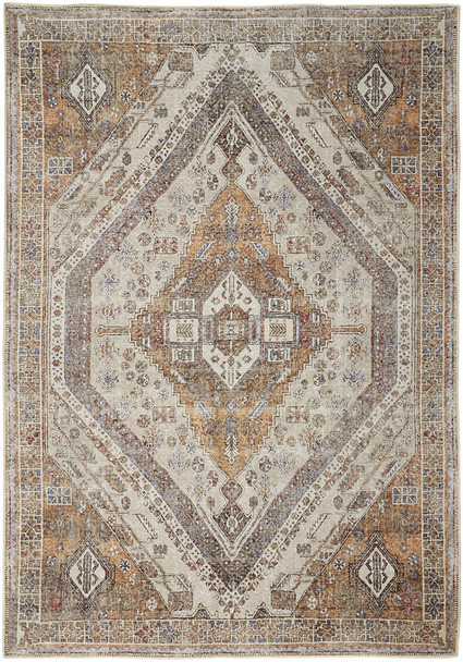 Feizy Percy 39ANF Rust Blue Rug