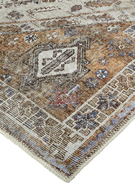 Feizy Percy 39ANF Rust Blue Rug