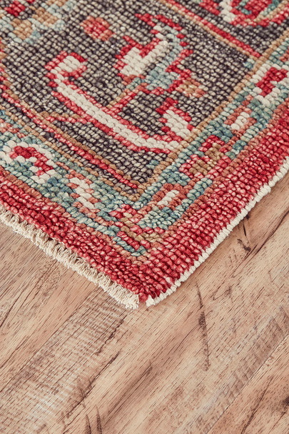 Feizy Piraj 6453F Red Gray Rug