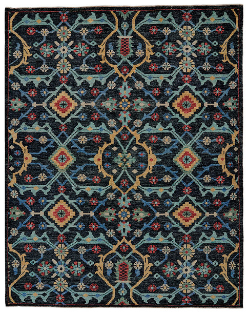 Feizy Piraj 6454F Blue Gold Rug