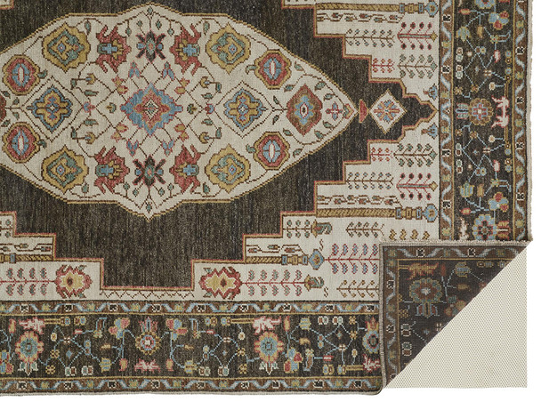 Feizy Piraj 6755F Brown Yellow Rug