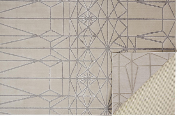 Feizy Micah 3045F Ivory Silver Rug