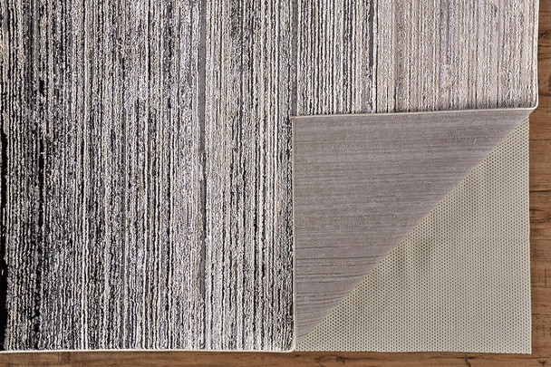 Feizy Micah 3337F Black Silver Rug