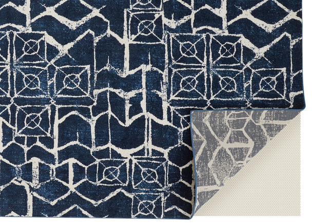 Feizy Remmy 3516F Blue Ivory Rug