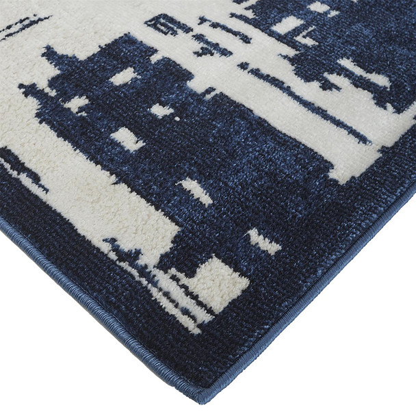 Feizy Remmy 3808F Ivory Blue Rug