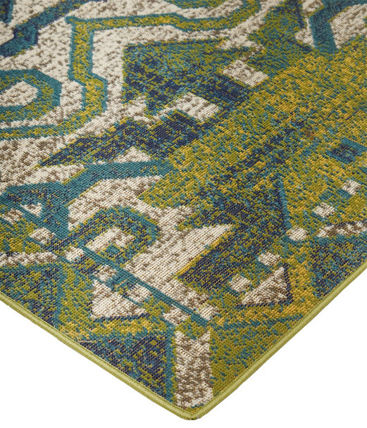 Feizy Foster 3758F Green Blue Rug