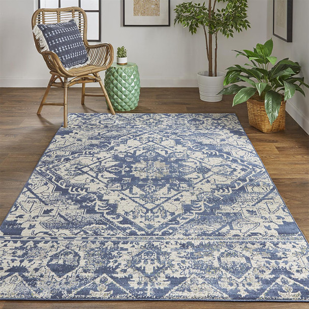 Feizy Foster 3760F Blue Green Rug