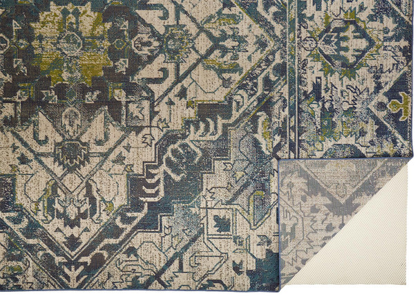 Feizy Foster 3760F Blue Green Rug