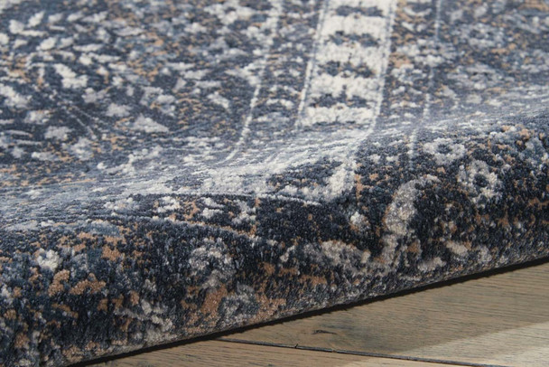 Nourison Ki25 Malta MAI01 Navy Rug