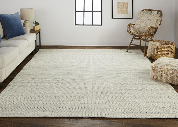 Feizy Keaton 8018F Ivory Gray Rug