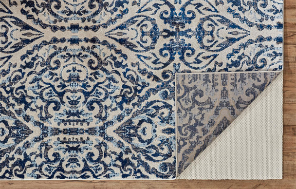 Feizy Milton 3466F Blue Ivory Rug