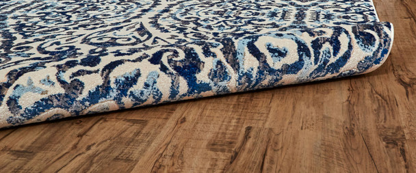 Feizy Milton 3466F Blue Ivory Rug