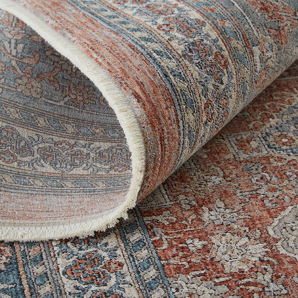 Feizy Marquette 3761F Rust Blue Rug