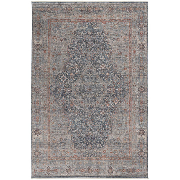Feizy Marquette 3778F Rust Blue Rug
