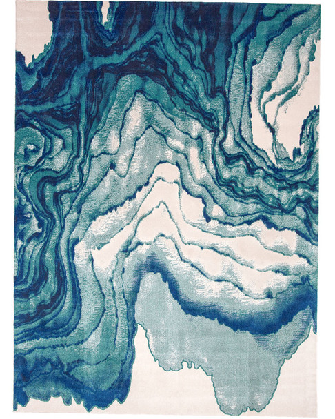 Feizy Brixton 3602F Blue Ivory Rug