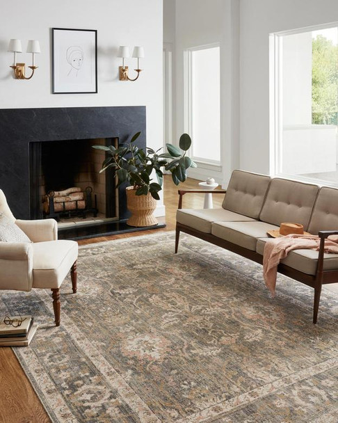 Chris Loves Julia x Loloi Rosemarie ROE-01 Sage Blush Area Rug