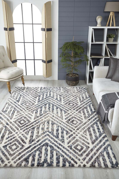 Kas Bungalow 2305 Grey Ivory Montauk Rug