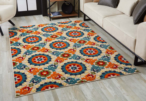 Kas Calla 6931 Ivory Multi Manor Rug