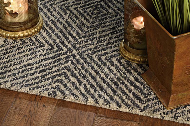 Kas Hudson 2463 Grey Black Retreat Rug