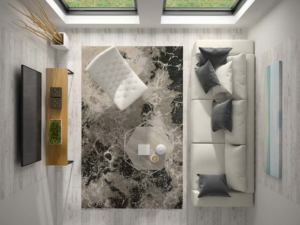 Kas Luna 7120 Silver Nightscape Rug
