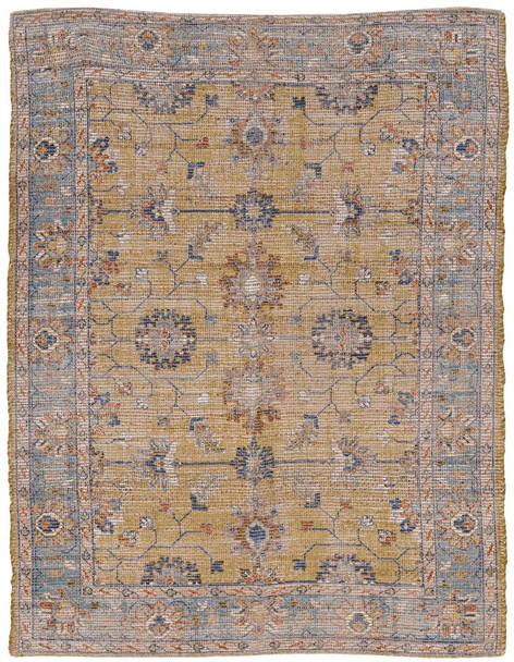 Kas Morris 2231 Gold Lt Blue Karissa Rug