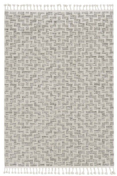 Kas Willow 1104 Ivory Grey Geo Rug