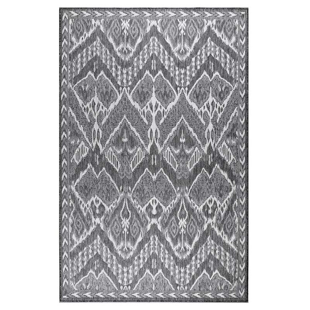 TransOcean Malibu 8227 47 Ikat Charcoal Rug