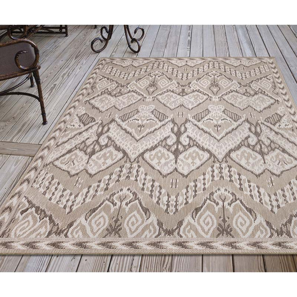 TransOcean Malibu 8227 12 Ikat Neutral Rug