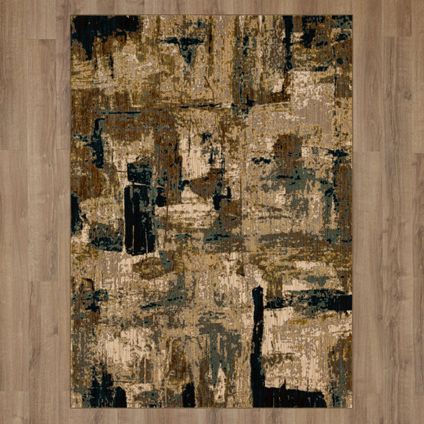 Karastan Elements 91201 60110 Envision Aquamarine Rug
