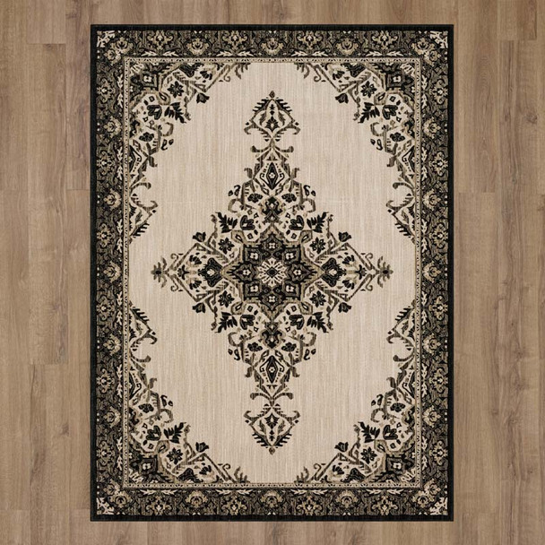 Karastan Elements 91807 90121 Bosa Onyx Rug