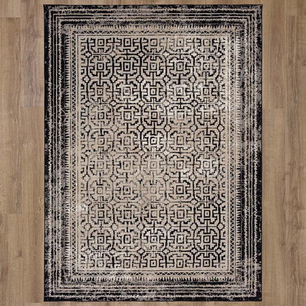Karastan Rendition by Stacy Garcia 92398 90116 Adras Soot Rug