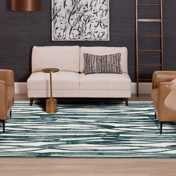Karastan Rendition by Stacy Garcia 92421 60140 Mezzo Mallard Green Rug