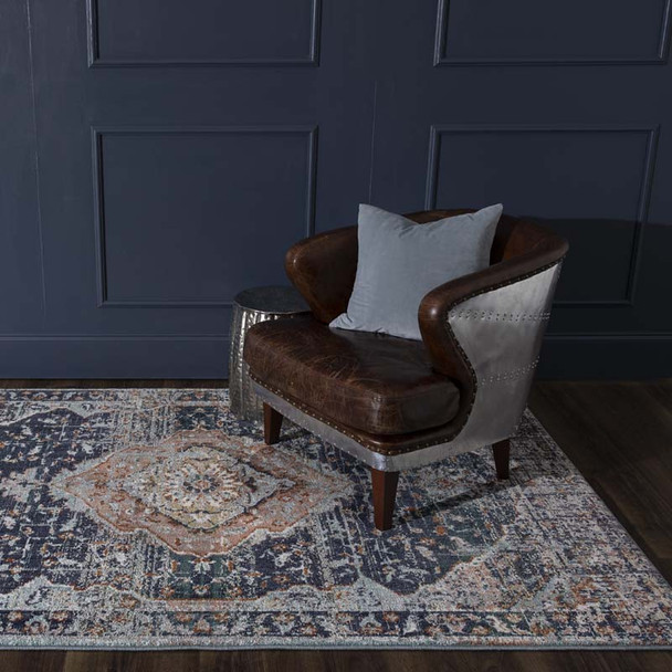 Karastan Soiree 91965 50102 Solace Indigo Rug